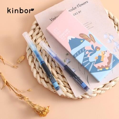 Kinbor Color 0.38mm Quick-Drying Roller Gel Pen Water-Based Paint Pen Fiber Pen Inner Core Candy Color Gel Pen Student