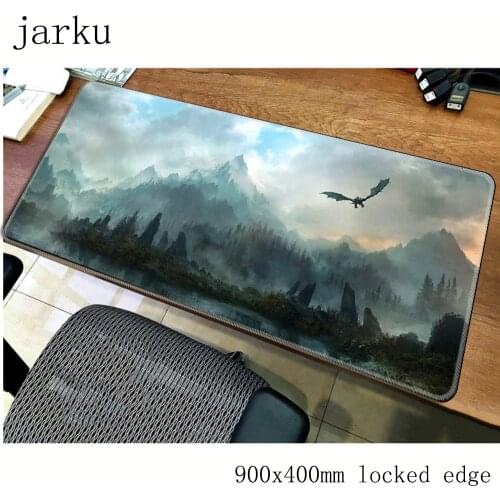 Skyrim mouse pad gamer 900x400mm notbook mouse mat gel large gaming mousepad cheapest pad mouse PC desk padmouse accessories