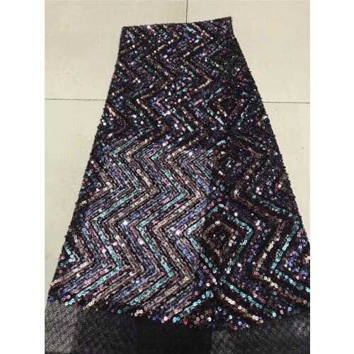 Good looking net lace fabric with sequins JRB-7.2803 romantic sequins french net lace for evening dress/fashion show