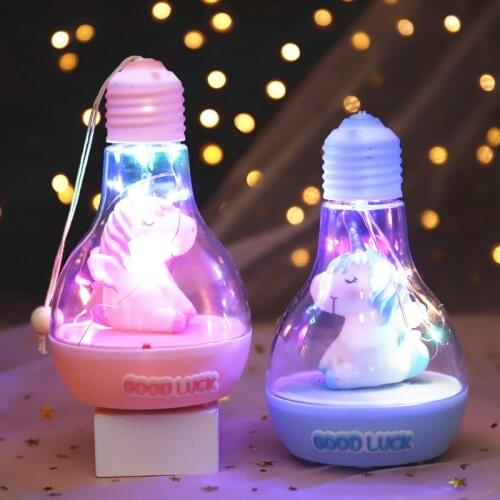 Creativity Baby Night Light LED Unicorn Light Bulb Mood Light Nursery Lamp Great for Children Gift Bedroom Decor Night Lamps New