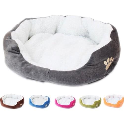 Pet dog bed lamb velvet pet bed kennel round dog house cat bed dog bed chihuahua large bench pet supplies dog house puppy