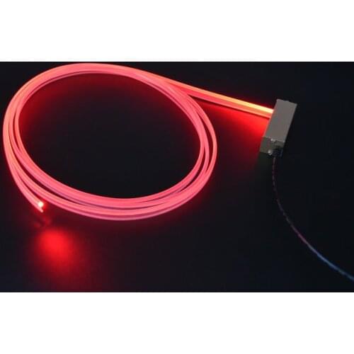 Mini 3W 12v Car led projector Light Engine Source Lighting Generator+3 Meters 3mm(Dia.) Skirt Side Glow Optical Fiber cable