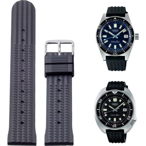 Soft Rubber Silicone Watch Band Seik SBEX007 MM300 SBDX001/012 SELKOR 20MM 22MM Blue Green orange Mens Watch Straps bracelet