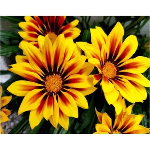 Scenery Embroidery Mosaic Craft Sunflower Floral Diamond Painting Kit Bead Picture Wall Paper Rhinestones Drawing Christmas Gift