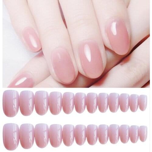 24 Pcs Fake Nails Smooth Edge Reusable Full Cover Press On Nails False Nail Nail Art Manicure Ultra Thin Fake Nails