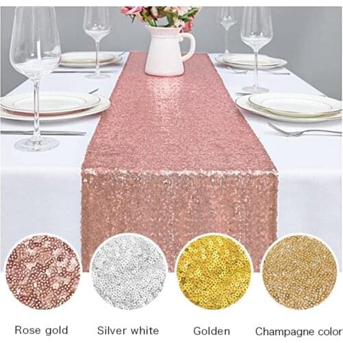 Sequined Table Runner For Modern Home Banquet Lawn Wedding Decoration Birthday Baby Shower Party Camino De Mesa Boho Decor Table