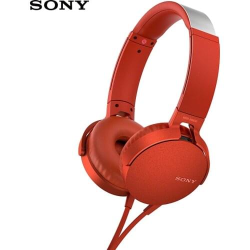 Original SONY MDR-XB550AP Headphones Subwoofer Phone Call Music Wired Headset for Huawei for samsung