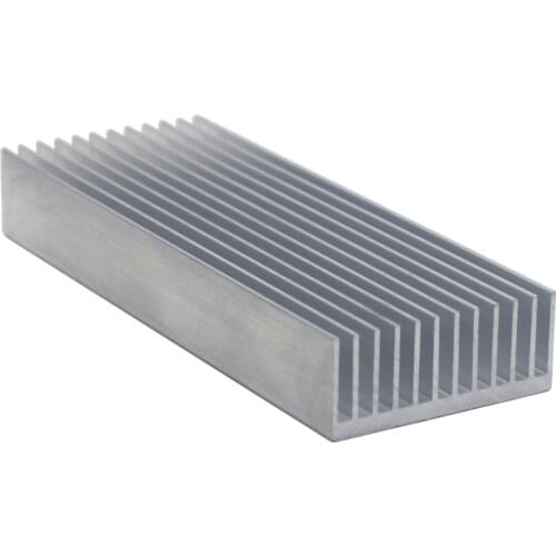 1pcs 10pcs Aluminum profile radiators 100*37*15MM Aluminum alloy heatsink mos tube Large power radiator bar aluminum bar