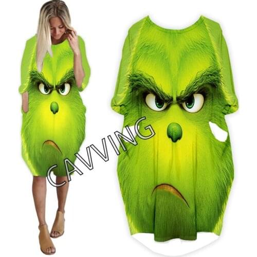 Cartoon 3D Printed Streetwear Women US Size Dresses Fashion Harajuku Short Sleeves Clothes Plus Size Clothing