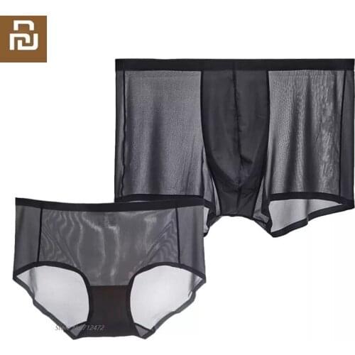 Youpin instant me ultra thin seamless underwear men women Lightweight breathable cool boxer briefs Sexy Underpants Pantie