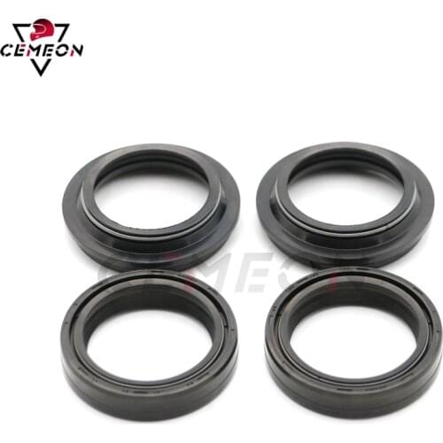 43X53X11 Front Fork Seal Universal 43 mm X 53 mm X 11mm Motorcycle Front Shock Absorber Front Fork Oil Seal Dust Cap