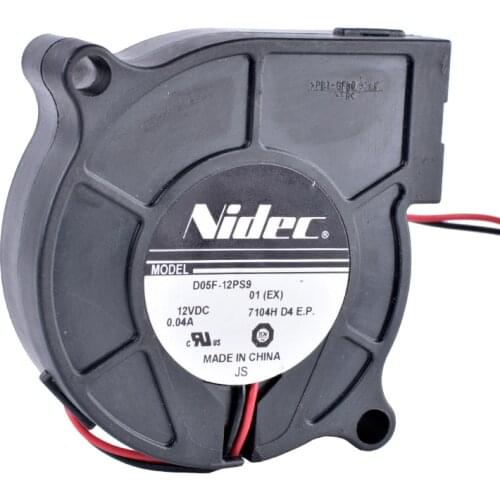 D05F-12PS9 5cm 5015 50mm fan 50x50x15mm 12V 0.04A Quiet turbo blower cooling fan suitable for humidifier / 3D printer