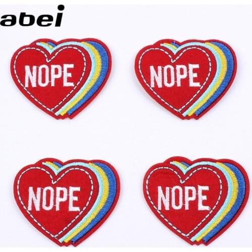 10pcs Iron On Sew On Patch Embroidery Funny Stickers DIY Garments Fabric Appliques Handmade Jeans Bags Shirts Badge Accessories
