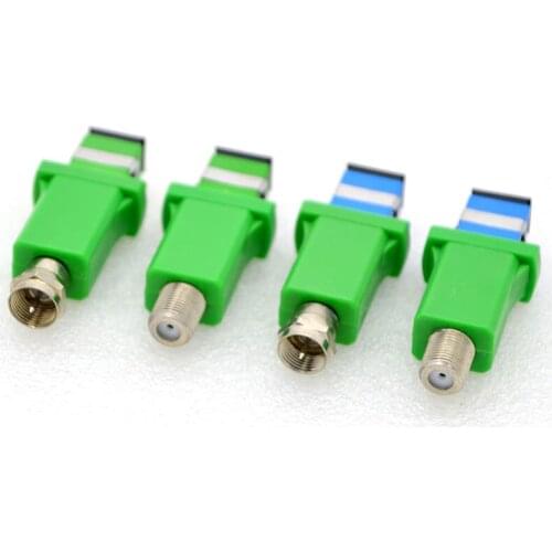 10pcs NEW FTTH 1310,1490,1550nm Optical Fiber Passive SC/APC Optical Fiber Adapter CATV Opto-Signal Converter Optical Receiver