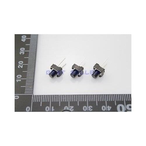 100pcs Tact Switch Push Button 6*6*7 6mm*6mm*7mm 2pin Through Hole SPST-NO