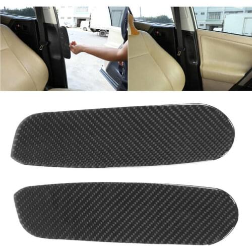2Pcs Interior Front Door Pillar Panel Cover Trim Carbon Fiber Fit for Toyota RAV4 2015 2016 2017 2018 2019 Car style