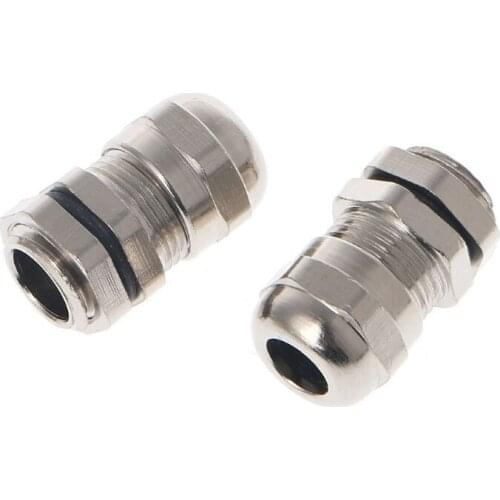 3PCS Stainless Steel PG7 3.0-6.5mm Waterproof Connector Metal Fixing Cable Gland New 2020