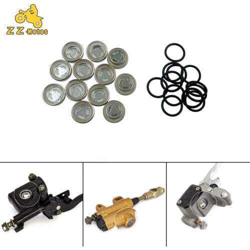 4pcs 12mm 18mm Master Brake Cylinder Reservoir Sight Glass Motorcycle Dirt Bike Gasket