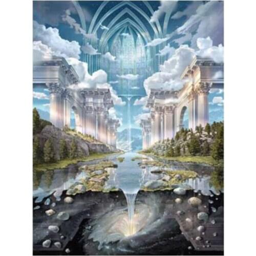 Diy 5D Full Embroidery Scenery Mosaic Diamond Painting Sky City Art Cross Stitch Needlework Handmade Child Gift Decor XN1278