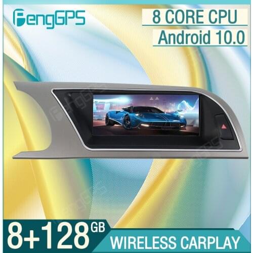8.8“ Autoradio Stereo 8+128G Android 10.0 For Audi A5 2009-2016 Car GPS Navigation Multimedia Player Headunit Carplay Bluetooth