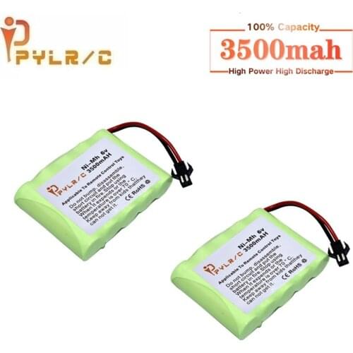 6v 3500mah Rechargeable Battery For Rc toys Cars Tanks Robots Gun AA NI-MH Battery 6v Battery Pack For Rc Boats With SM Plug