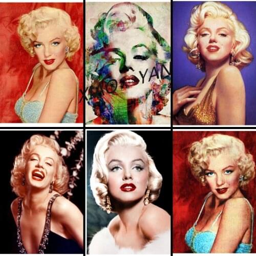 Diamond Painting Marilyn Monroe Diamond Inlaid Diamond Mosaic Diamond Embroidery Cross Stitch Kits Home Decoration