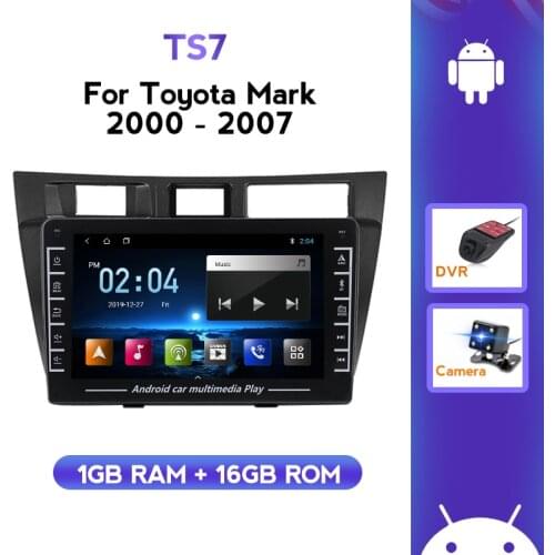 Android 2 Din IPS Car Radio For Toyota Mark II 9 X100 2000 - 2007 Auto Multimedia Video Player Navigation Stereo GPS Recorder BT