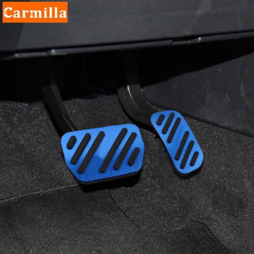 Carmilla AT Car Pedals for Toyota Sienta 2015 - 2018 Interior Auto Gas Brake Pedal Protection Cover Accessories