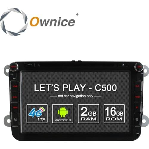 8" Ownice C500 Android 6.0 4G SIM LTE Radio 2Din Car DVD Player for VW Golf mk6 5 Polo Jetta Tiguan Passat B6 5 cc skoda octavia
