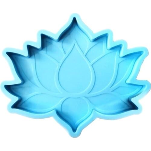 DIY Crafts Cup Mat Silicone Mould Decorations Making Tools Lotus Flower Coaster Epoxy Resin Mold
