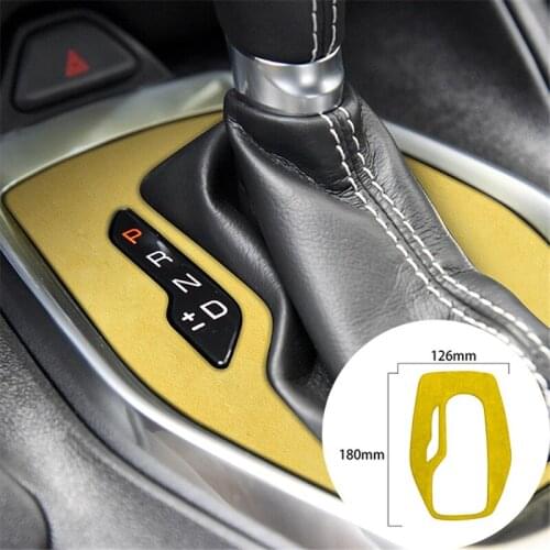 For Chevrolet Camaro 2016-2020 Alcantara Suede Wrapping Car Gear Panel Strip Cover Trim Sticker Internal Mouldings Accessories