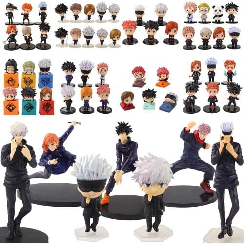 Jujutsu Kaisen Anime Itadori Yuji Fushiguro Megumi Kugisaki Nobara Gojo Satoru Inumaki Toge Action Figure Model Toys Kids Gift