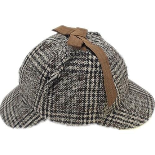 Fantastic Detective London Baker Street Surrounding The Same Deerstalker Hat Roll Blessing Detective Hat Unisex Hat