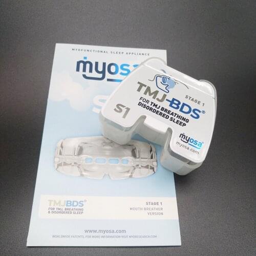 MyOSA mouth breathers trainer S1 for Snoring MRC teeth trainer Appliance S1 Dental Myobrace S1