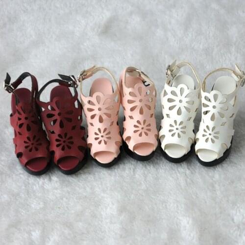 JS-089 Pretty 1/4 BJD Doll Shoes Inser Length 6CM for MSD Lady shoes 3 color options