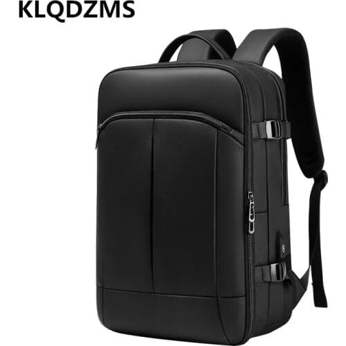 KLQDZMS Fashion Waterproof Laptop Bag Men Outdoor Travel Backpacks Women PVC Large Capacity Multifunction Handbag