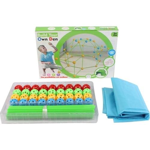 Assembly Bead Building Blocks Construction Kit Castles Play Tent Model Kids Toy Early Education Puzzles Toy Novelty Toys