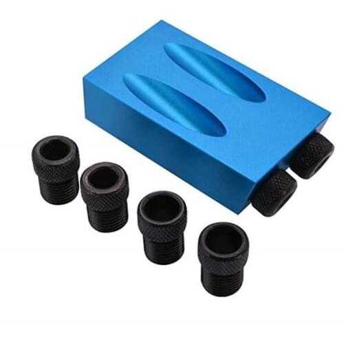 Oblique Hole Locator Drill Bits 15 Degree Angle Locator Bits Hole Jig Clamp Kit for Woodworking Hand Tools