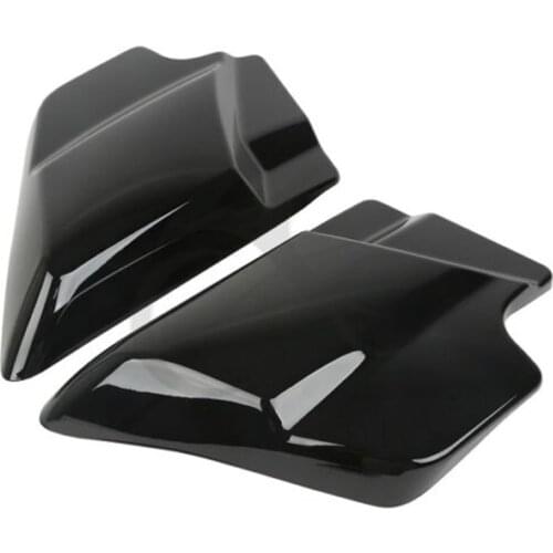 Motorcycle ABS Left Right Side Cover Panel For Harley Touring Street Glide Electra Glide Road King 2009-2020 Vivid Black/Chrome
