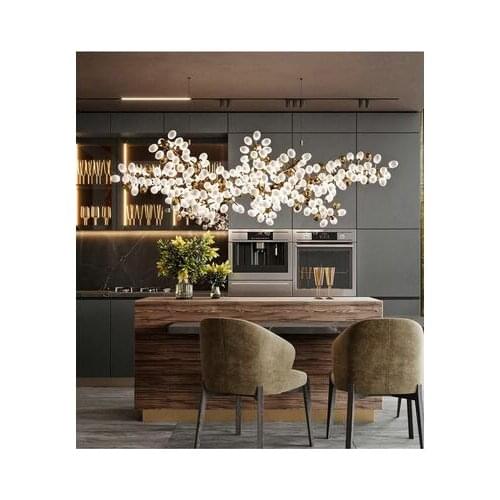 Customized hotel lobby restaurant long ball bubble living room restaurant coffee shop chandeliers artistic and creative chandeli