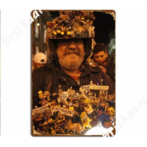 Biker Figure Poster Metal Plaque Decoration Club Painting Décor Pub Garage Tin Sign Posters