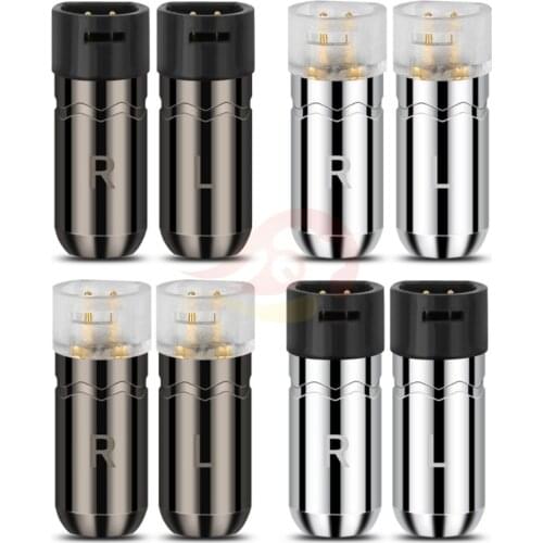 DIY 0.78mm 2 Pins Earphone Plug For Senhai IE8 IE80 IE8I Hifi Headphone Jack Audio Adapter Gold-Plated Soldering Wire Connector