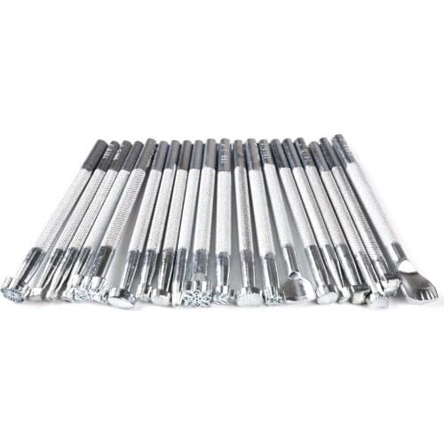 20Pcs Leather Craft Stamps Tools Printing Tool DIY Carved Patter