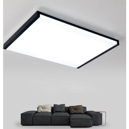 LED ceiling lamp modern minimalist bedroom lamp ultra thin acrylic rectangular light home living room lighting led lighting lamp