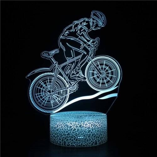 3d Lamp Motorcycle Night Light for Chirdren Bedroom Bedside Lamp Home Decoration Creative Gift for Kids Holiday Birthday