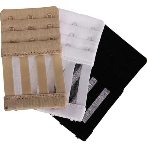 3pcs Bra Extender 3 Hooks 3 Rows Extension Strap Women Bra Extenders Accessories Adjustable Bra Straps Buckle