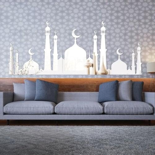 Bedroom Decoration Decoration Mirror Wall Sticker Mosque Sticker Decoration Ramadan Kareem Muslim Arab Islam Islam Mubarak