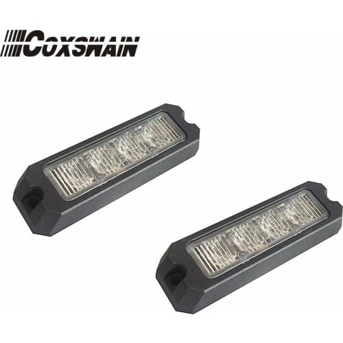 High intensity 4*3W Led police strobe warning light for car, LED grill surface mount lighthead , 10-30V DC, ECE R65, SAE passed