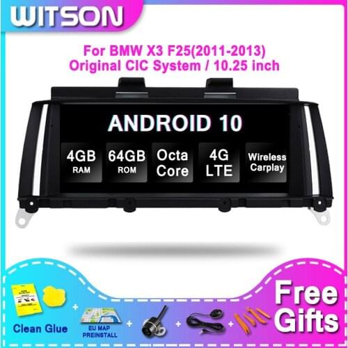 WITSON BMW BIG SCREEN Android 10.0 For BMW X3 F25(2011-2013) CIC 4G RAM 64GB ROM CAR RADIO