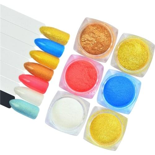 2020 New Arrival Nail Fashion 6 Colors Optional Nail Glitter Fine Powder For Nail Art Decoration Wholesale